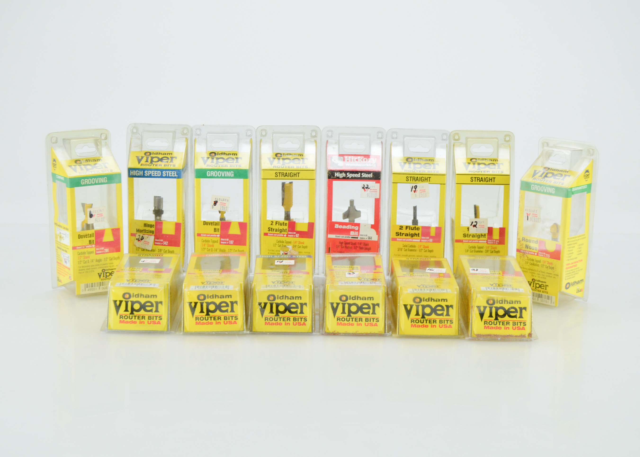 Grouping of Various Oldham Viper Router Bits EBTH