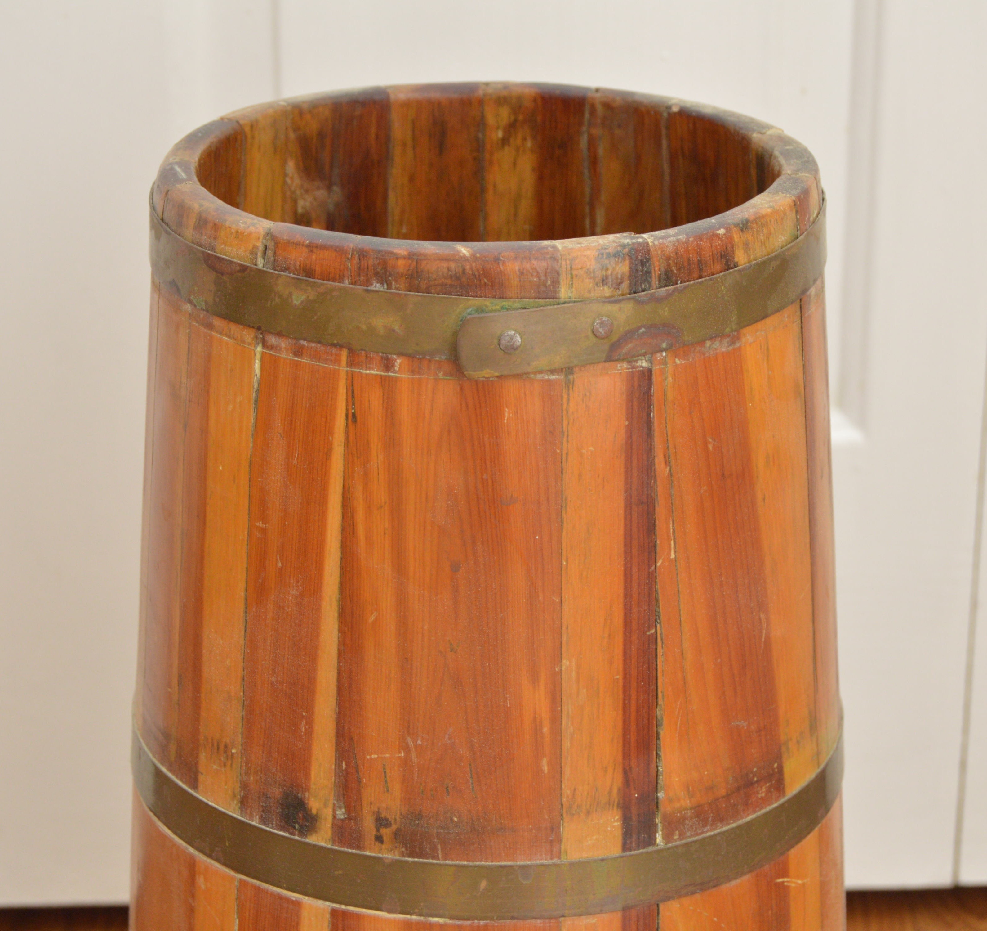 Antique Repurposed Butter Churn Umbrella Stand EBTH