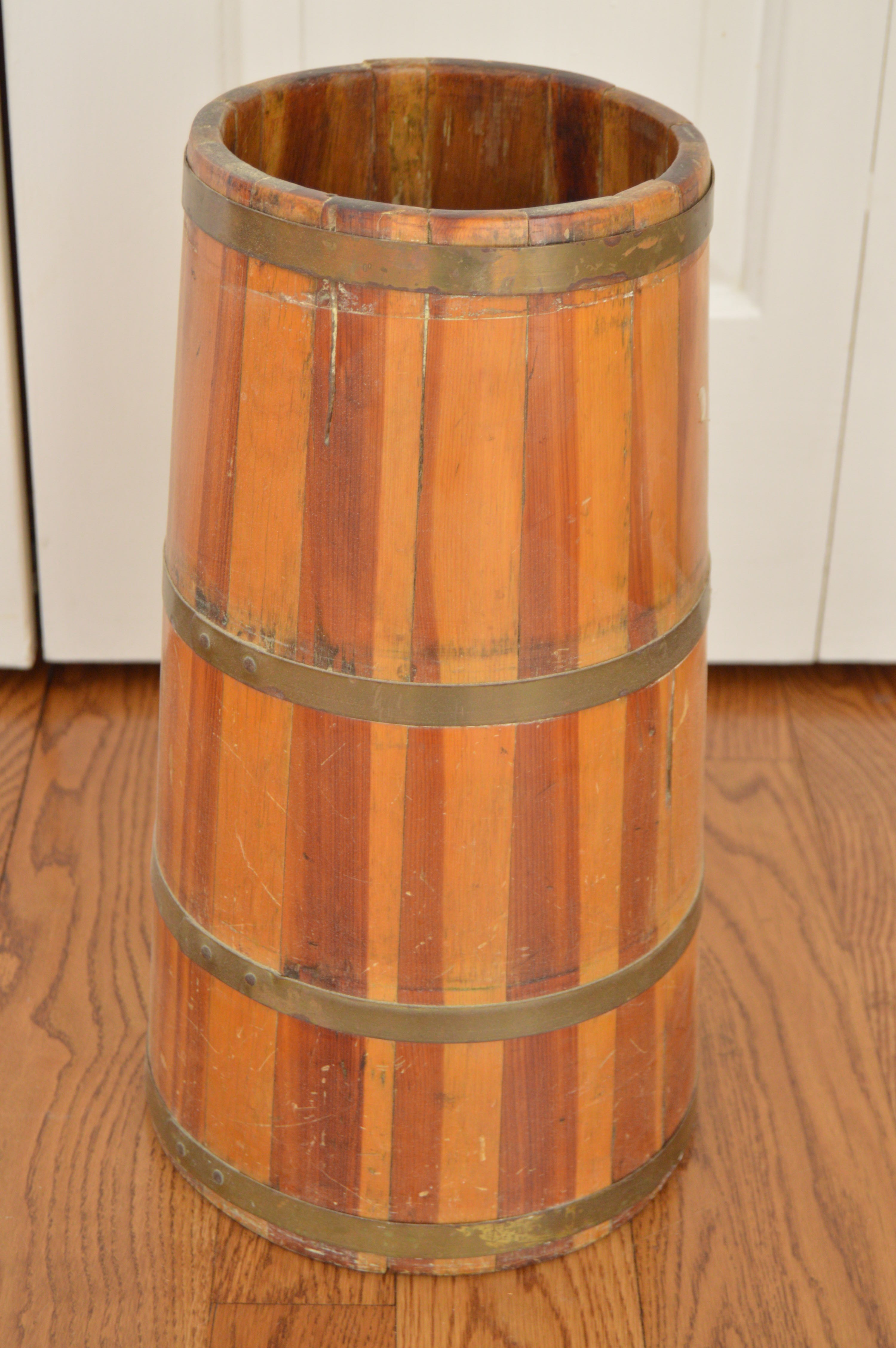 Antique Repurposed Butter Churn Umbrella Stand EBTH
