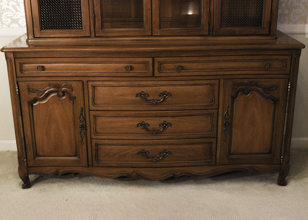 White Fine Furniture China Hutch EBTH