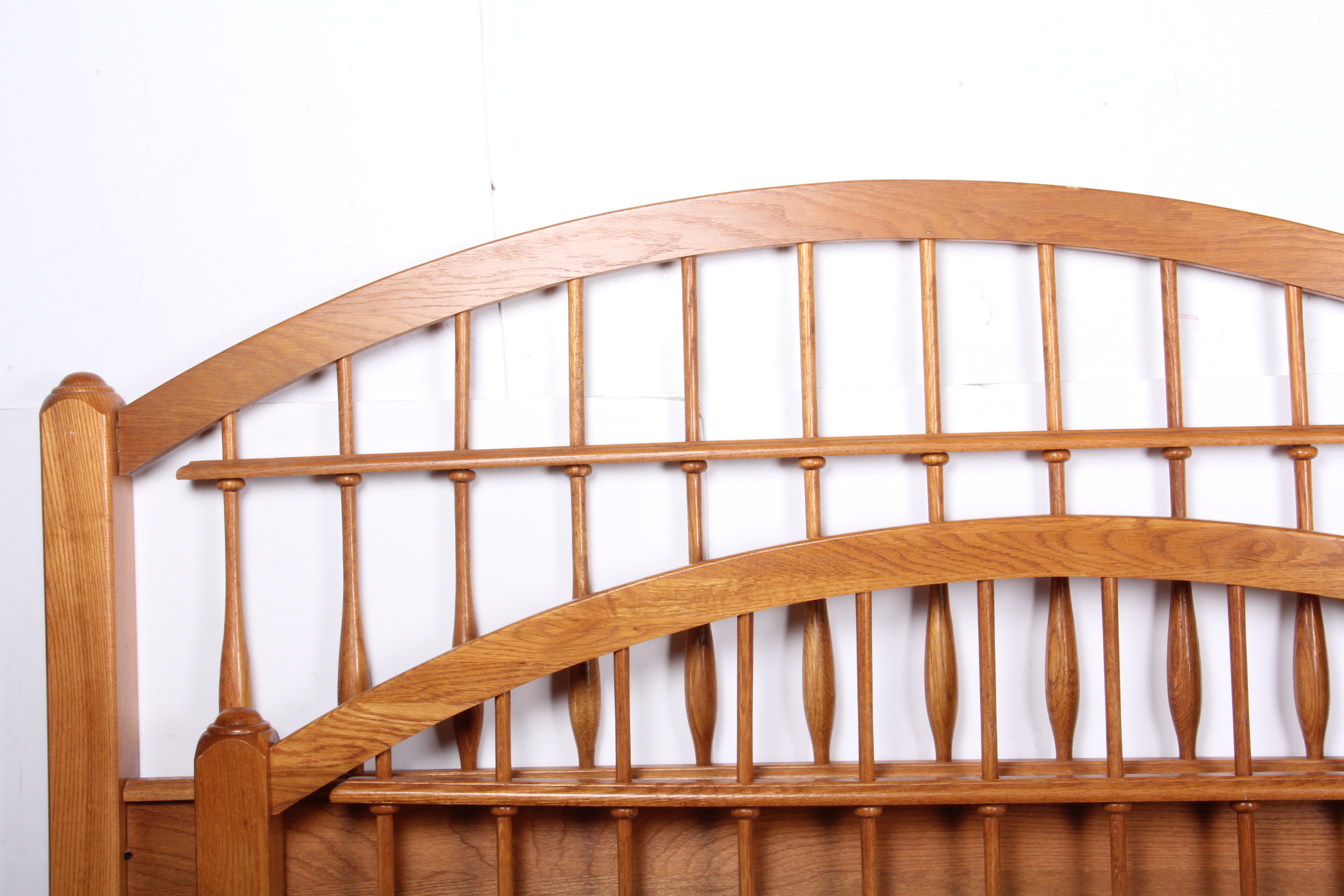 Full Size Red Oak Bed Frame EBTH