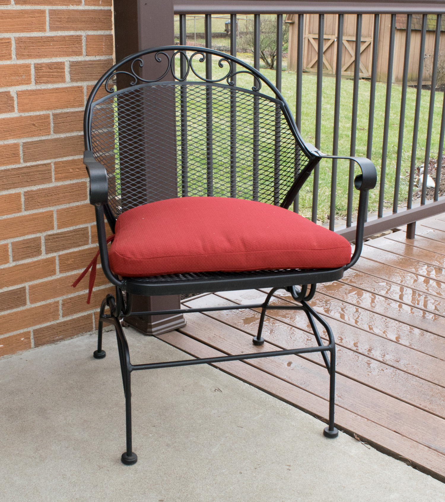 Wrought Iron Patio Table and Chairs EBTH