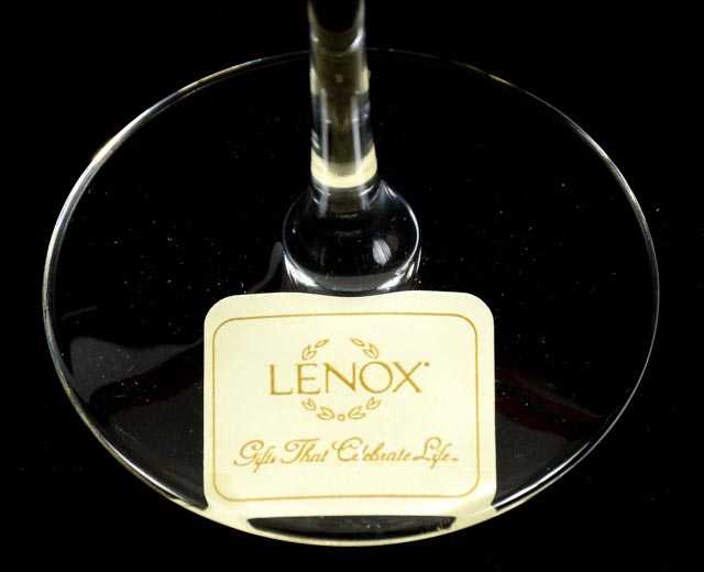 Lenox Platinum Rimmed Stemware "Firelight" Pattern EBTH