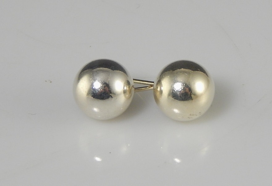 Tiffany & Co. Sterling Silver Ball Pierced Earrings EBTH