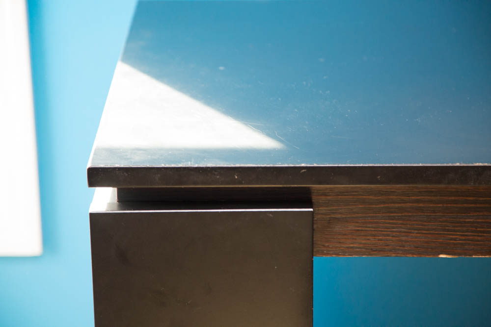 Large High Top Desk with Builtin Shelving EBTH