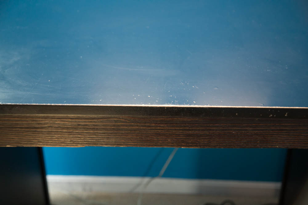 Large High Top Desk with Builtin Shelving EBTH