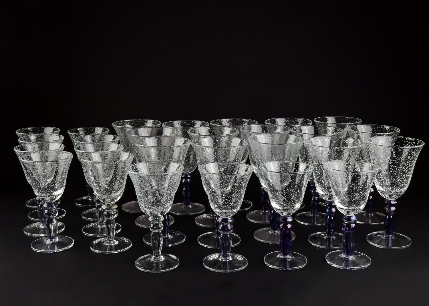 Collection Of Pottery Barn Glass Goblets And Wine Glasses Ebth