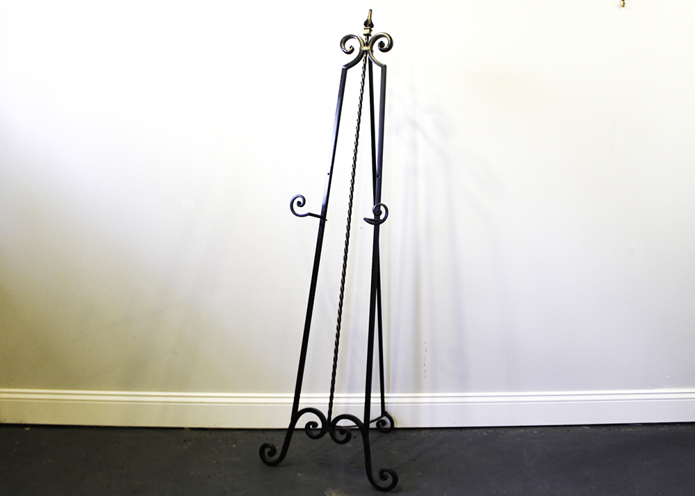 Wrought Iron Floor Easel EBTH