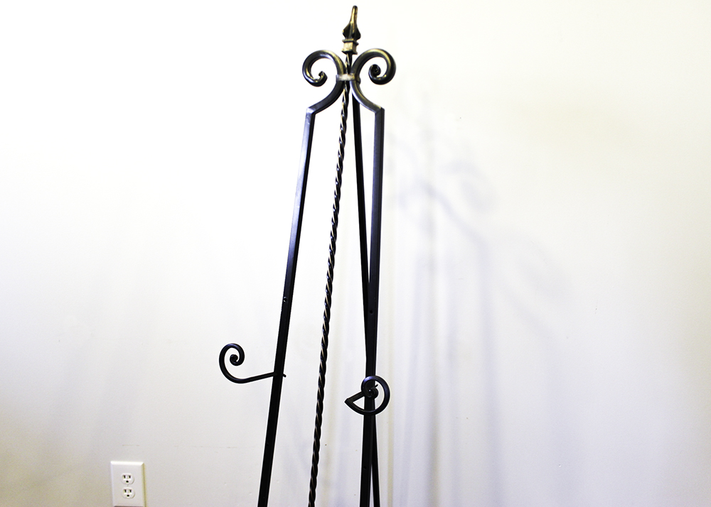 Wrought Iron Floor Easel EBTH