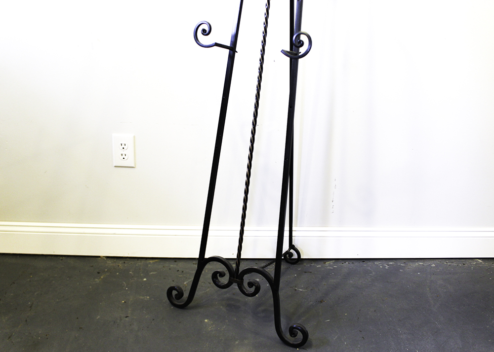 Wrought Iron Floor Easel EBTH