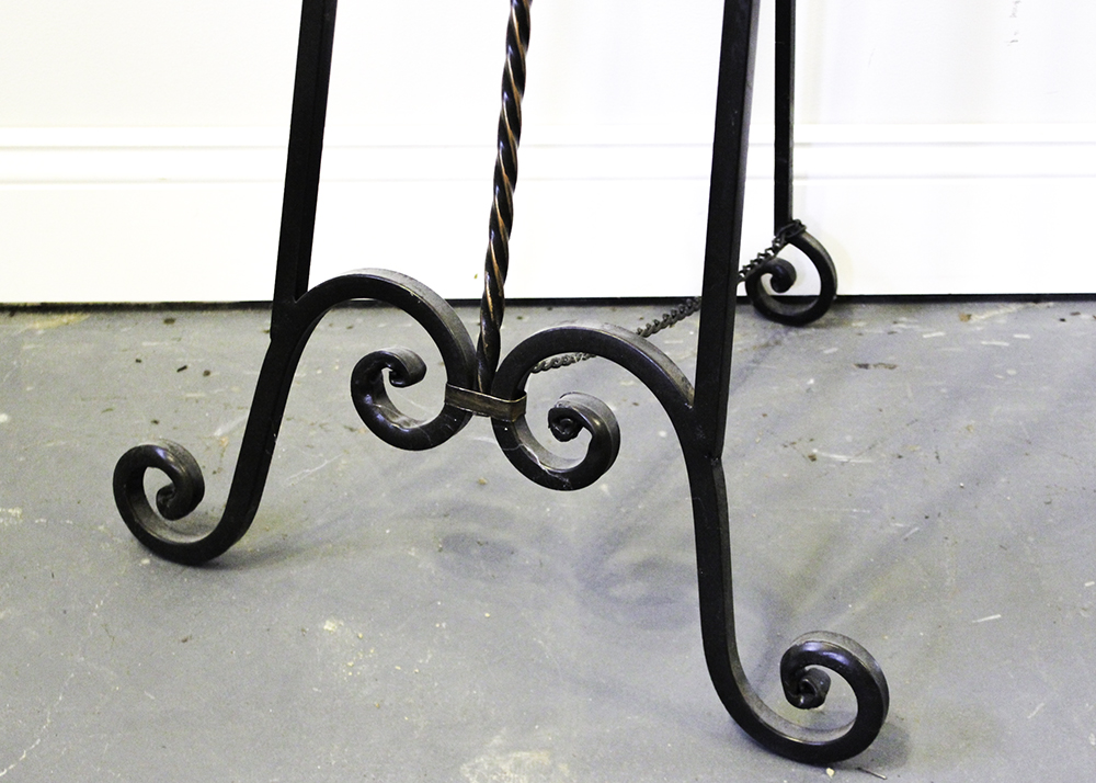 Wrought Iron Floor Easel EBTH