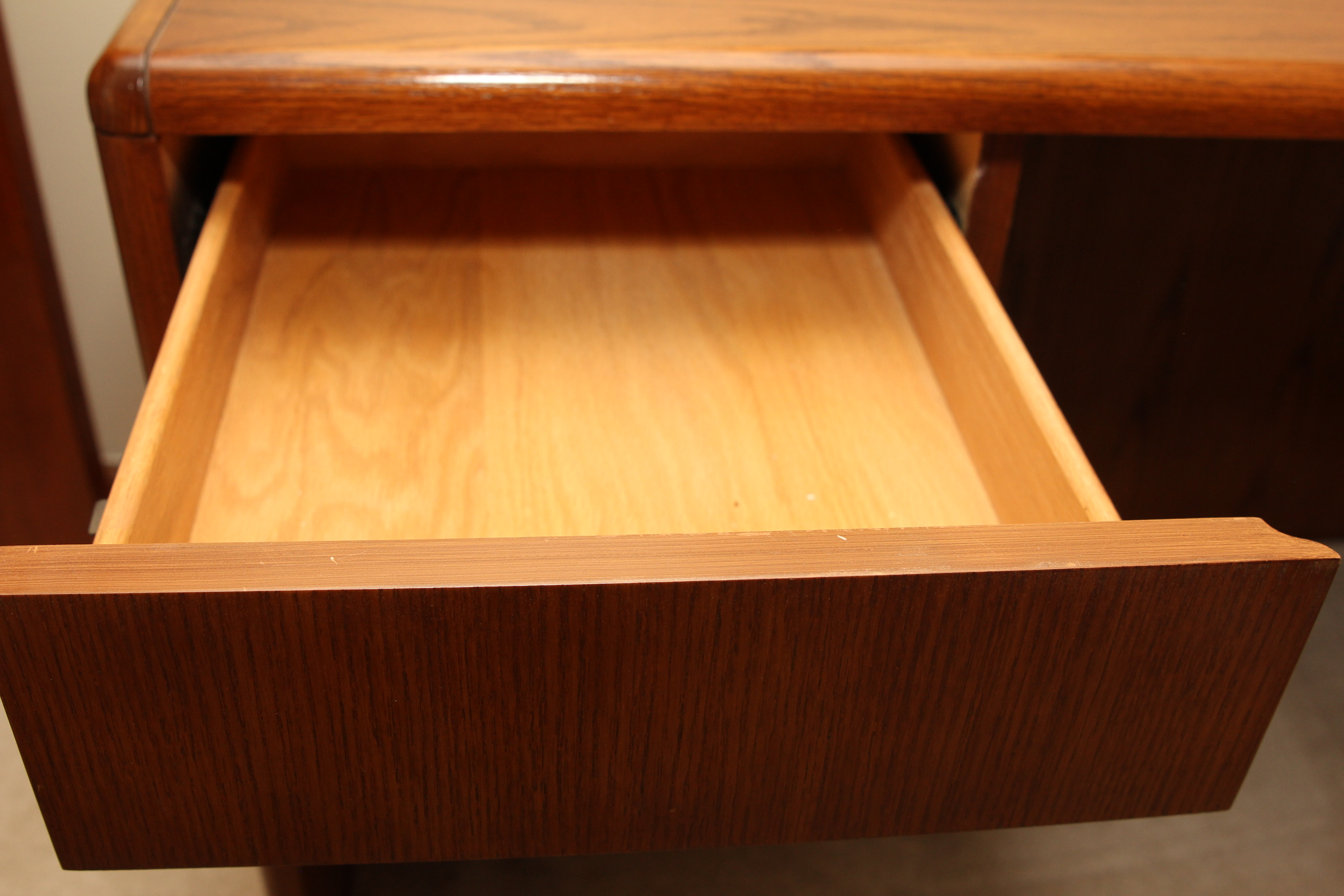 Dark Oak Office Desk EBTH