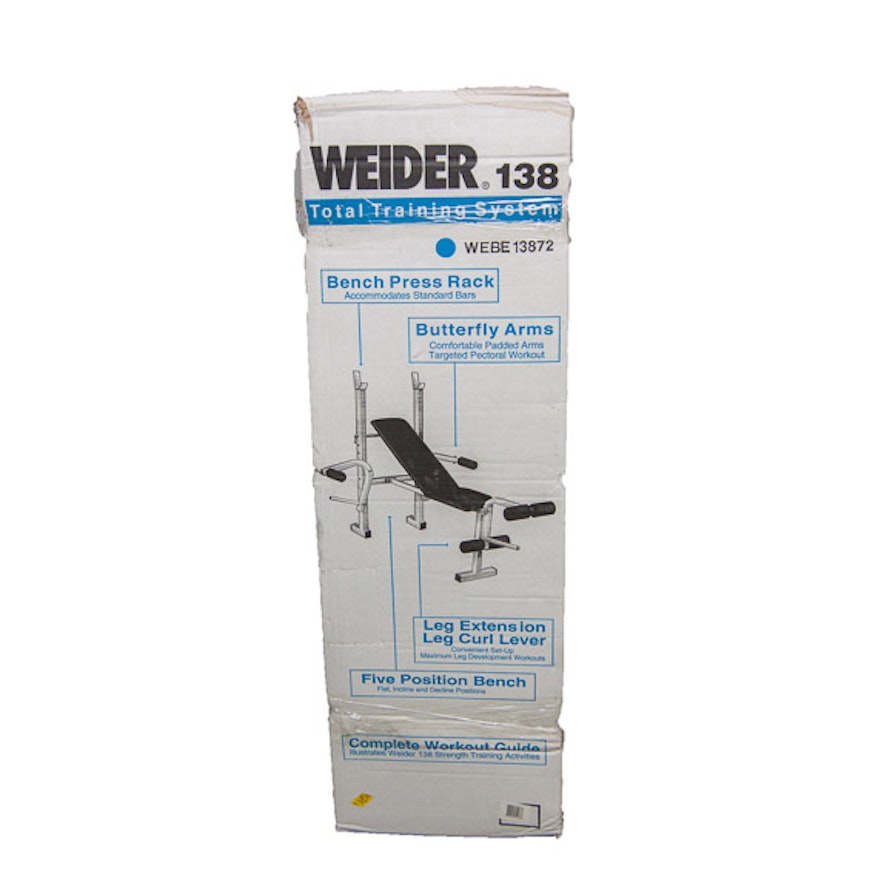 Weider 138 Total Train System Weight Bench Ebth
