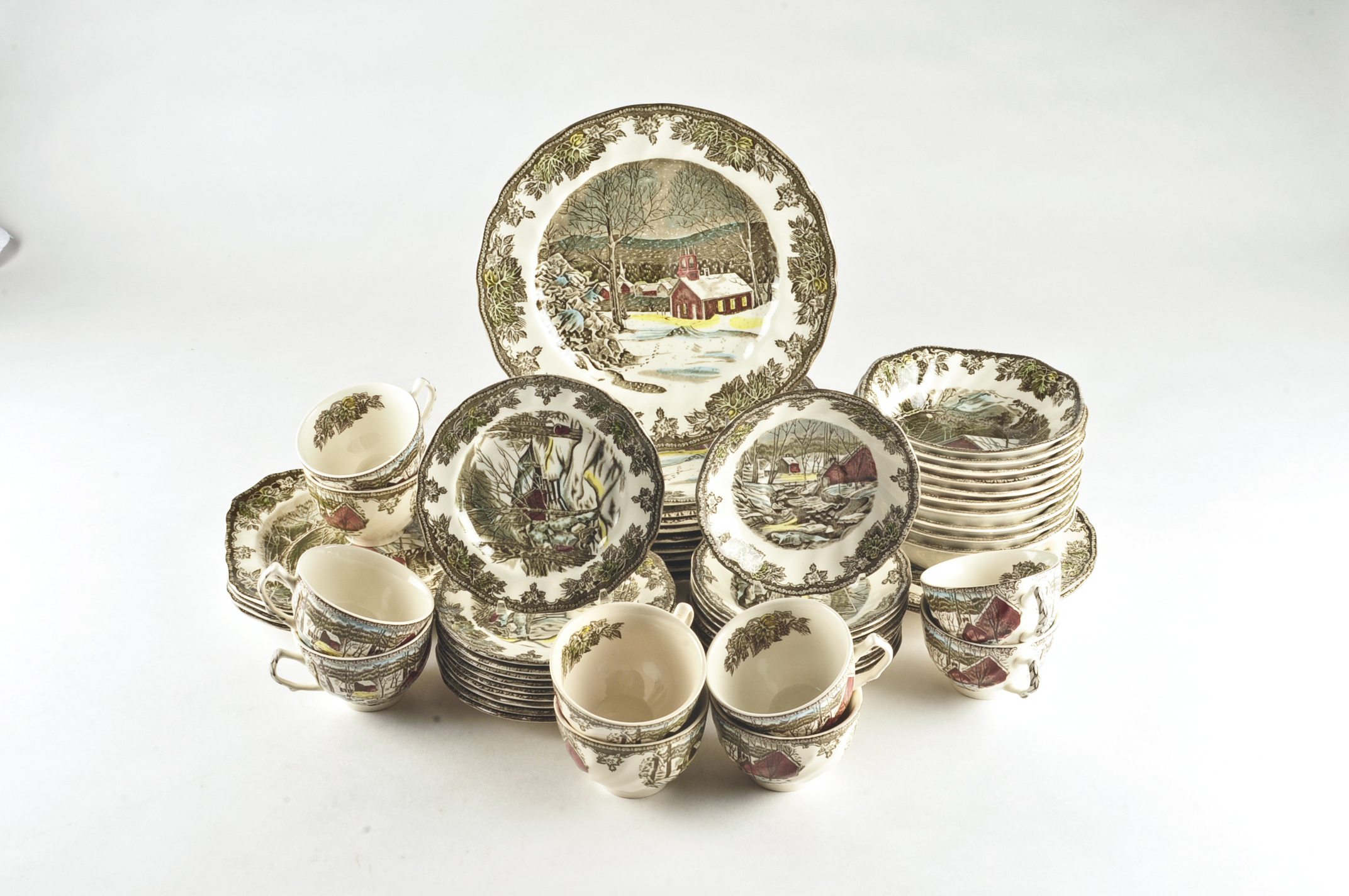 Johnson Bros "The Friendly Village" Dinnerware Set EBTH