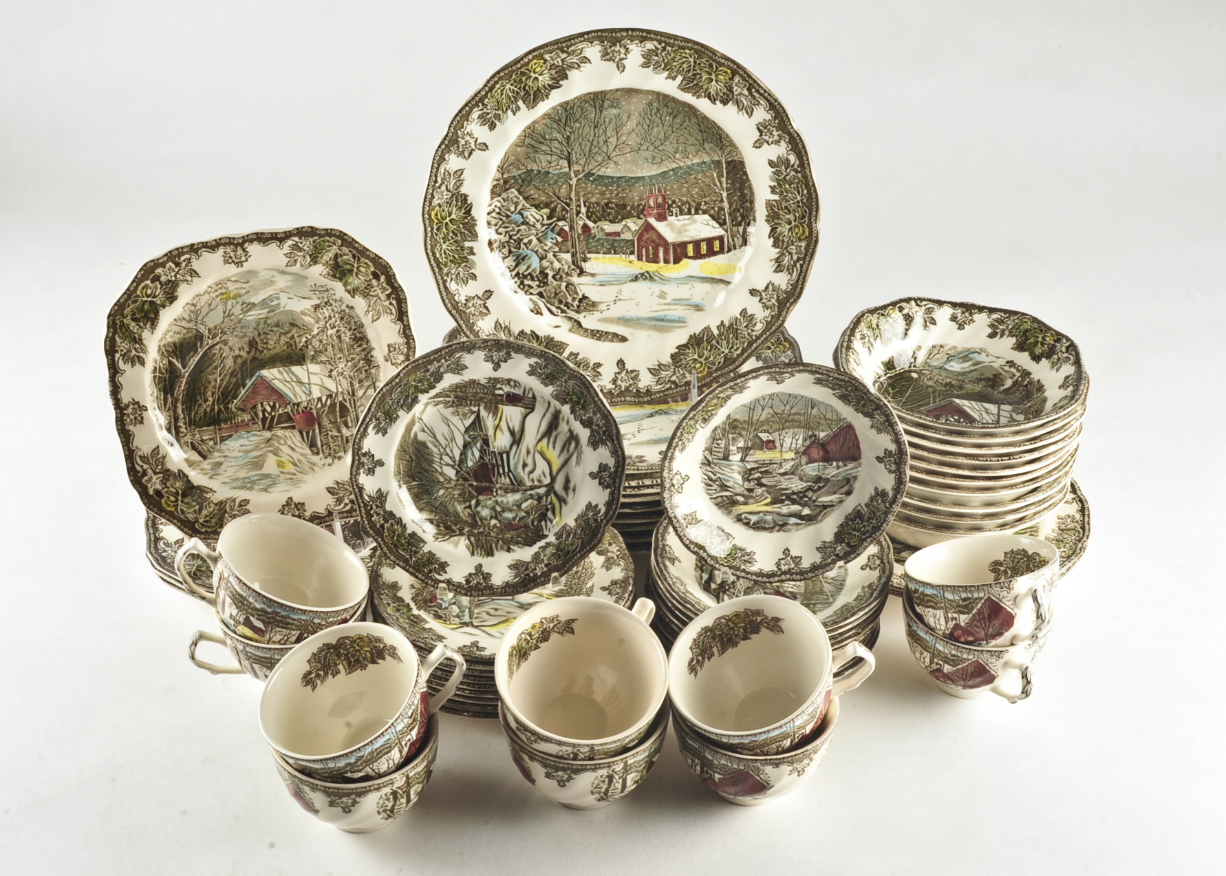 Johnson Bros "The Friendly Village" Dinnerware Set EBTH