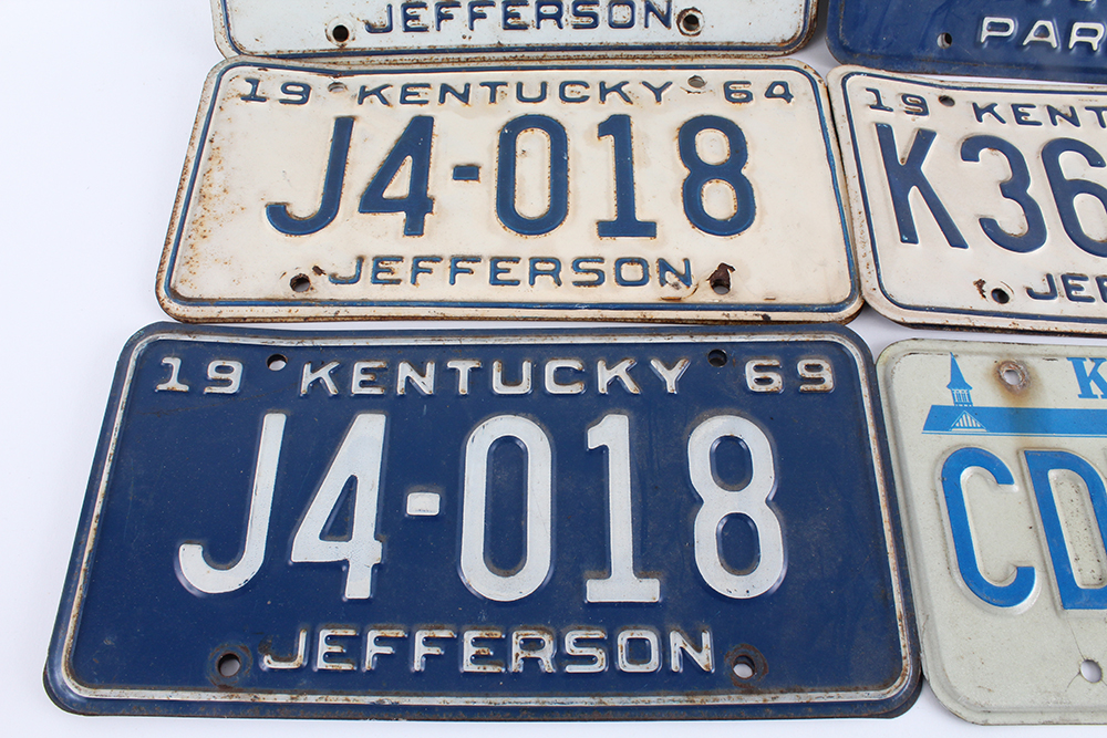 Vintage Kentucky License Plates EBTH