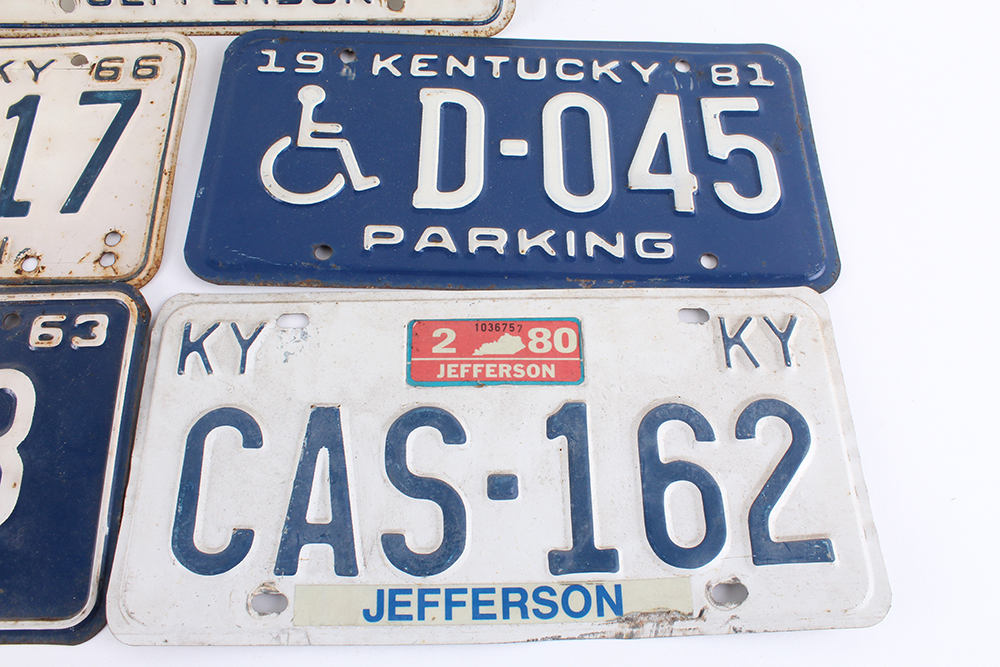 Vintage Kentucky License Plates EBTH