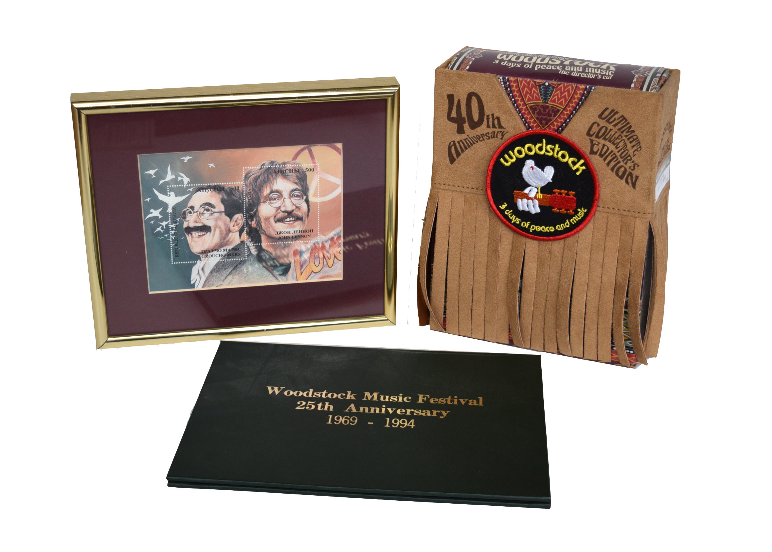 Woodstock 25th Anniversary and Lennon and Marx Stamps EBTH