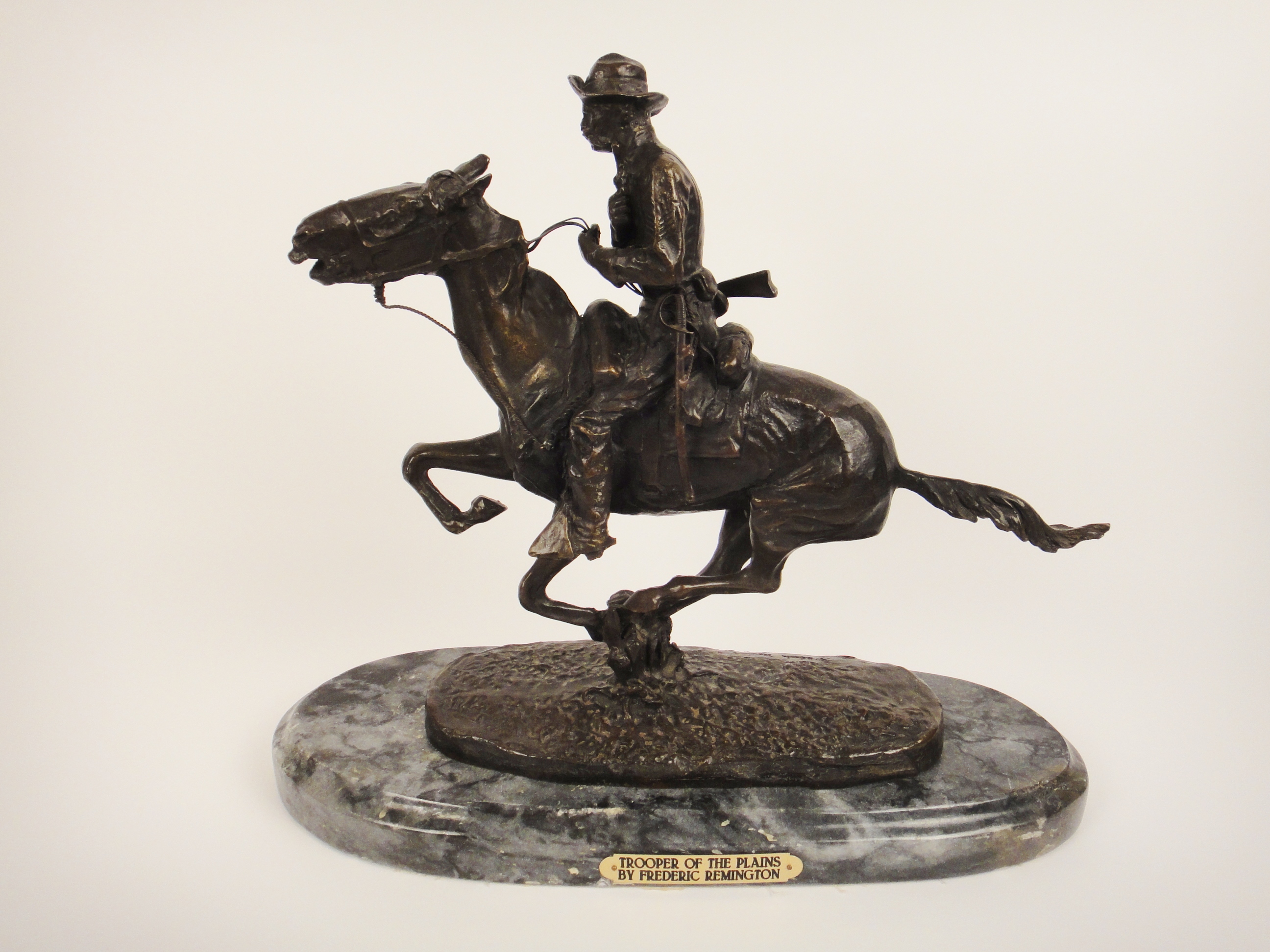 Frederic Remington "Trooper of the Plains" Bronze Sculpture EBTH