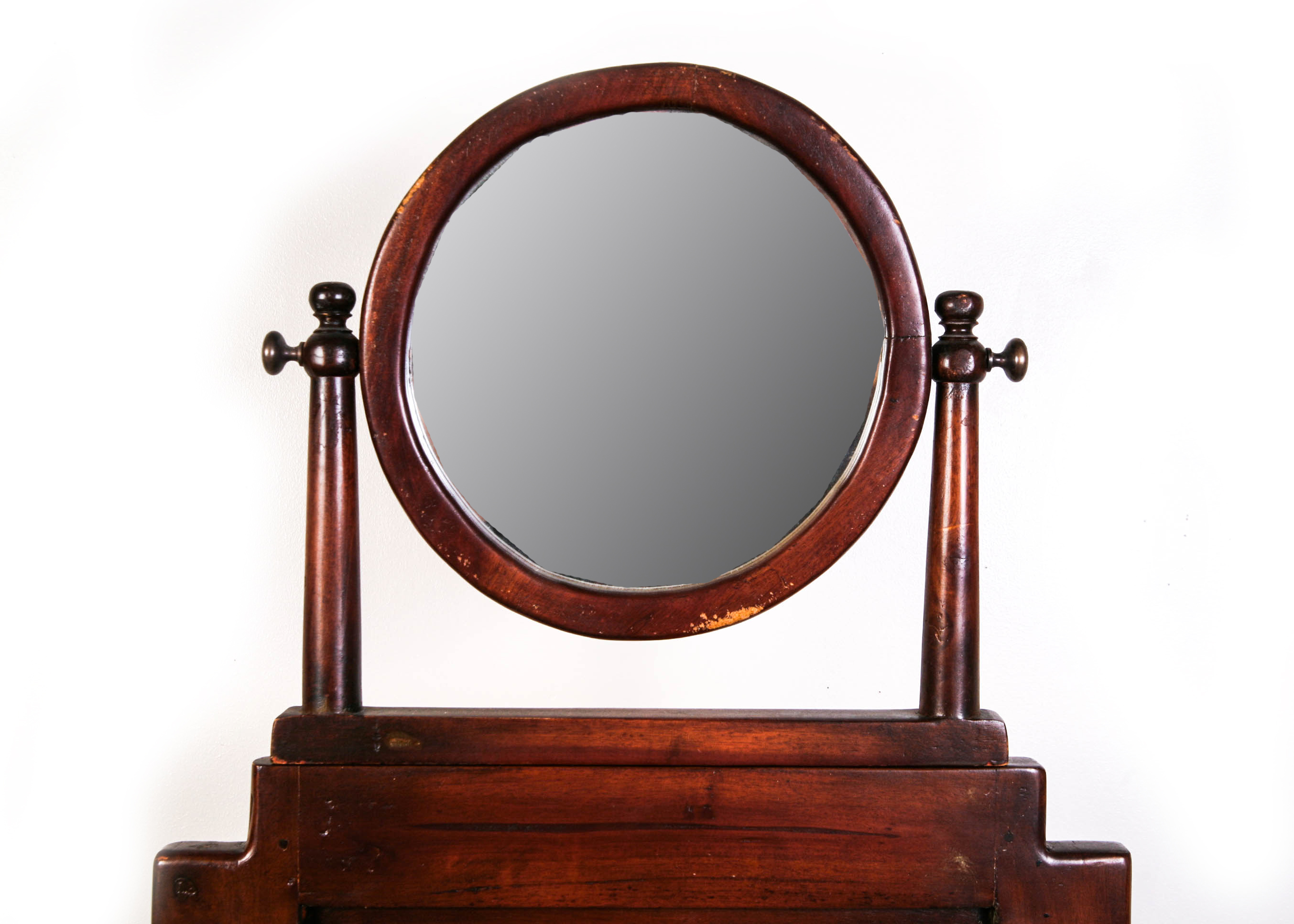 Vintage Men's Mahogany Shaving Stand with Mirror EBTH