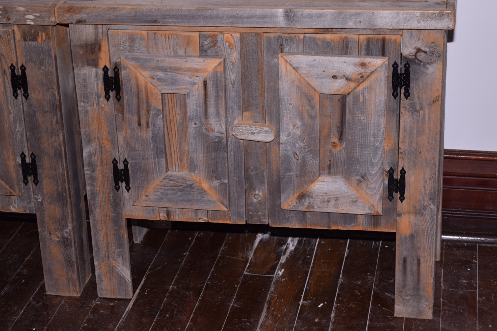Pair of Rustic Reclaimed Barn Wood EBTH