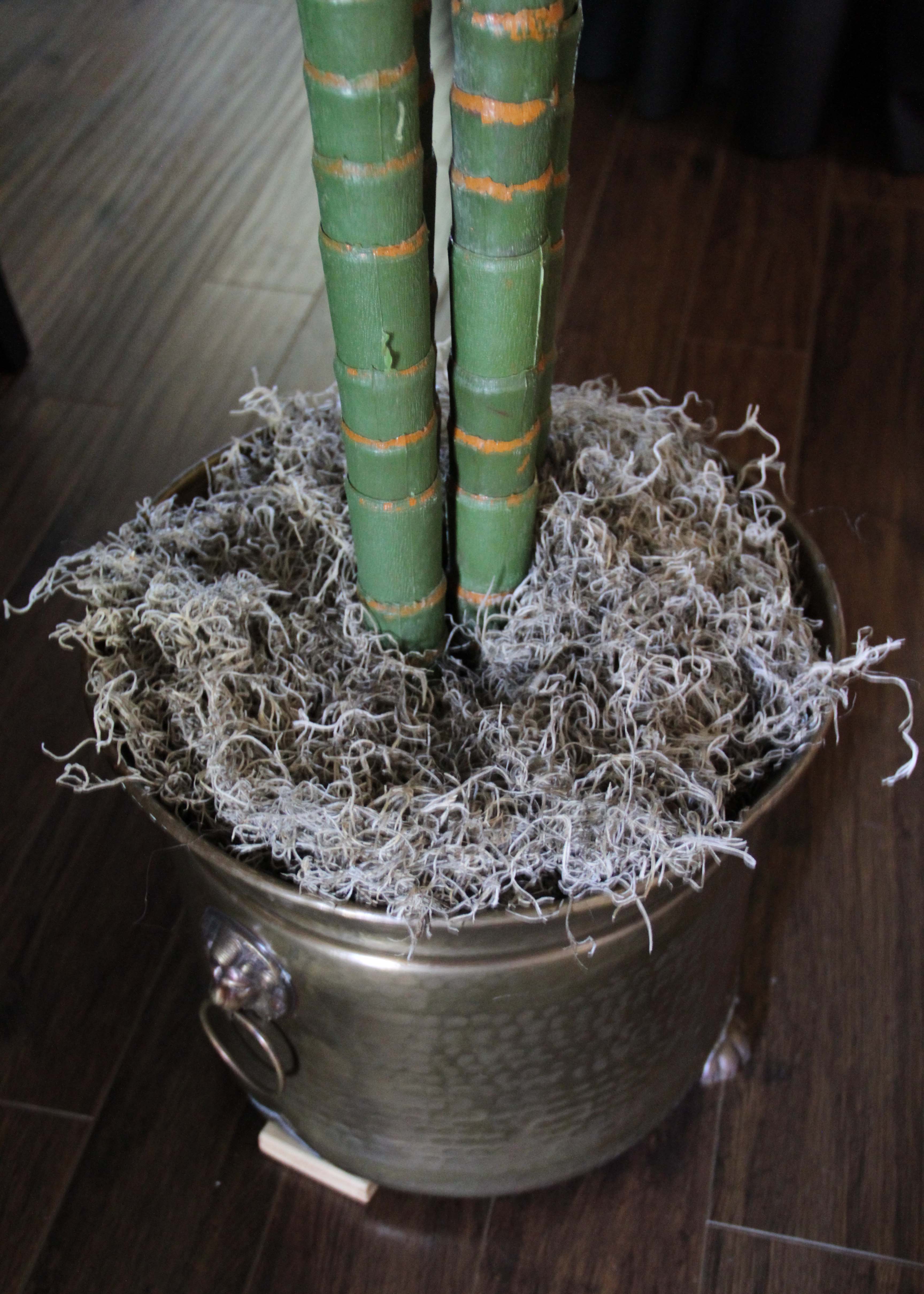 Large Artificial Tropical Tree in Metal Urn EBTH