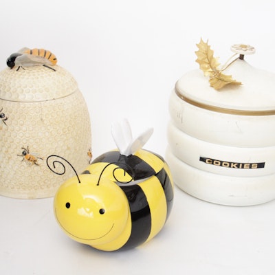 Vintage Group of Arnel's and Avon Beehive-Inspired Cookie Jars Vintage Group of Arnel's and Avon Beehive-Inspired Cookie Jars