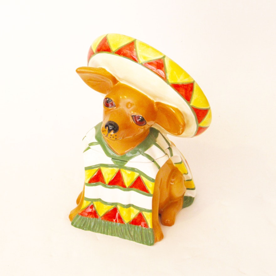 Chihuahua Cookie Jar Magnificent HandPainted Ay Chihuahua Cookie Jar EBTH Chihuahua Cookie Jar Magnificent HandPainted Ay Chihuahua Cookie Jar EBTH