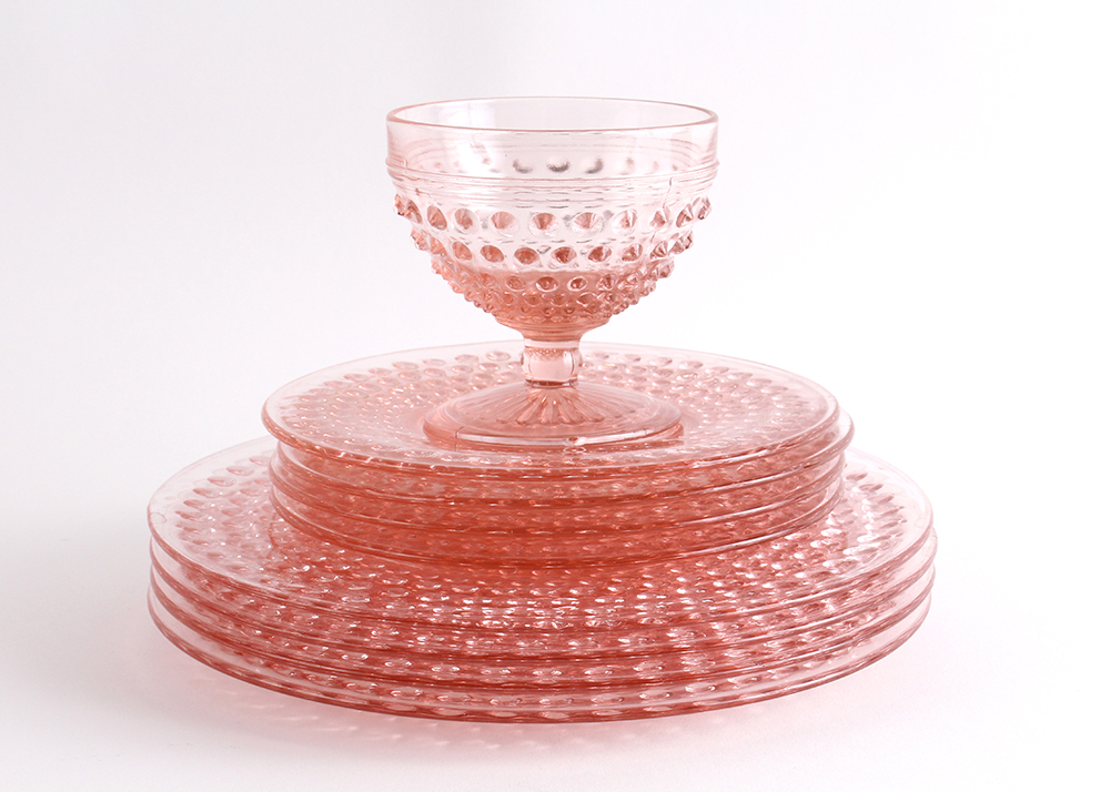 Hobnail Pink Depression Glass EBTH