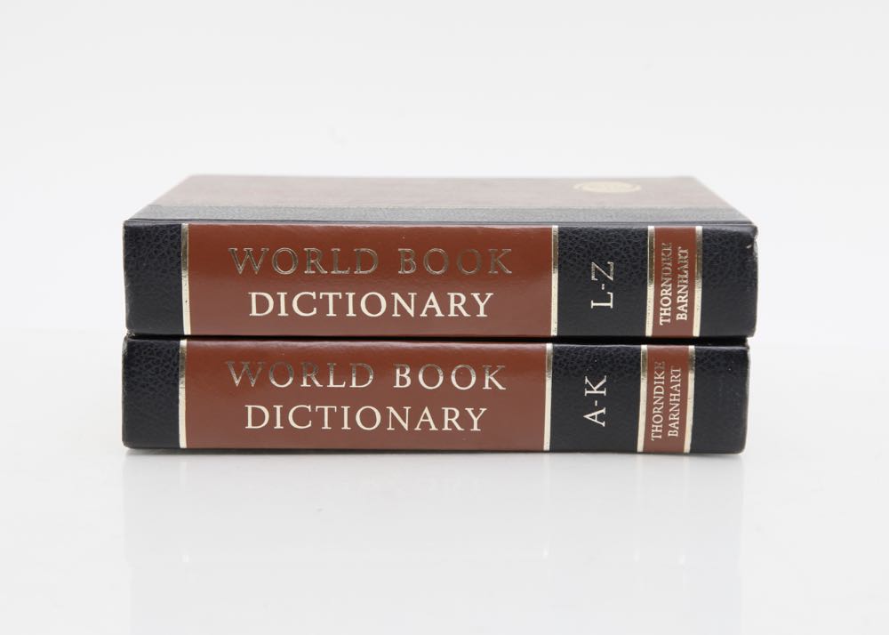 Vintage Two Volume World Book Dictionary EBTH