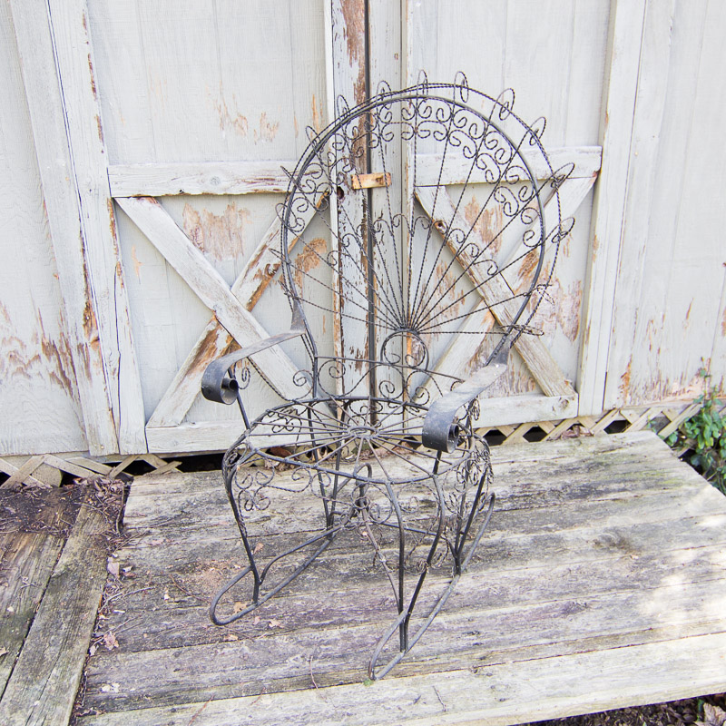 Vintage Metal Rocking Chair EBTH