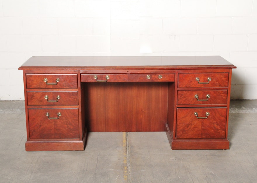 Kimball Office Desk And Credenza Ebth