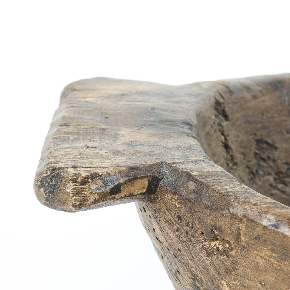 Primitive Hand Carved Wooden Bowl EBTH