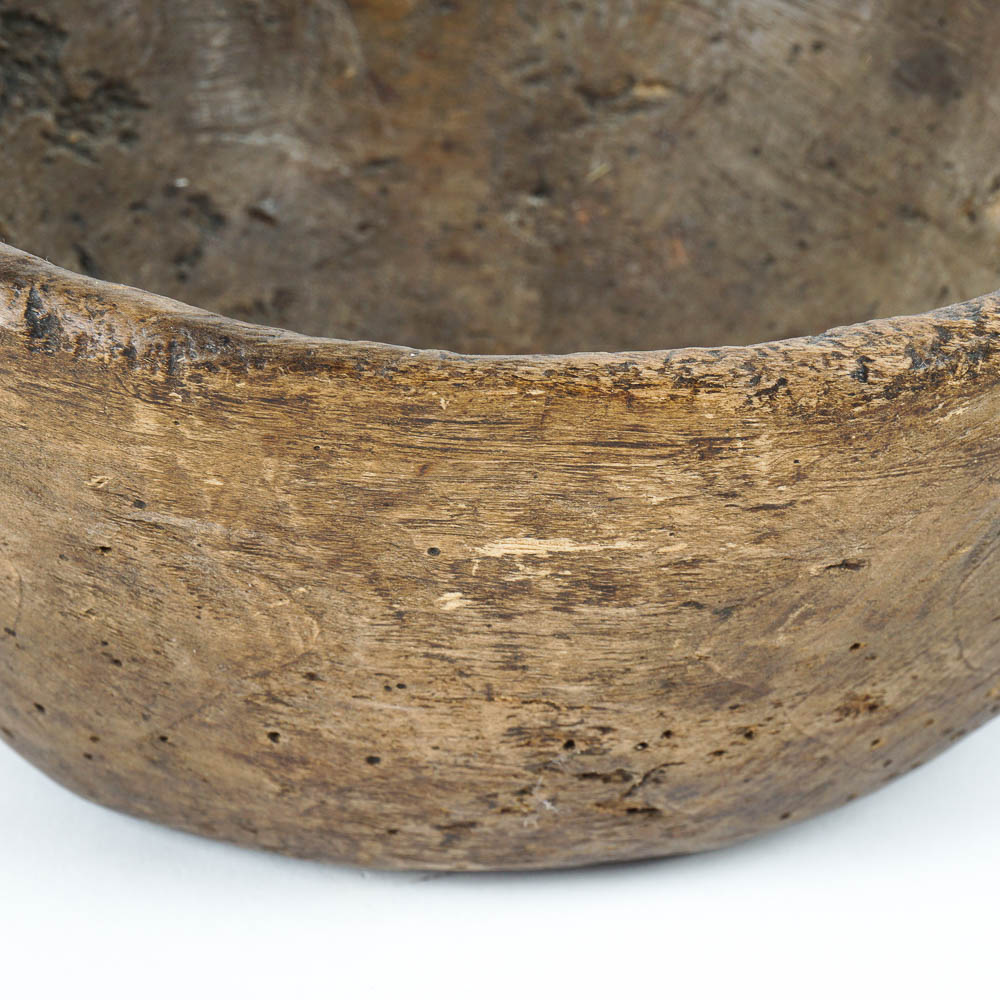 Primitive Hand Carved Wooden Bowl EBTH