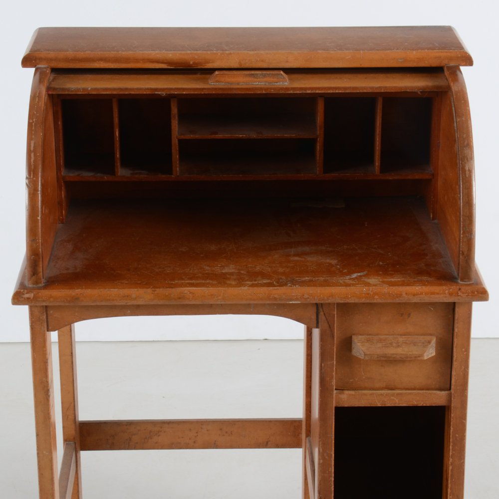 Vintage Children's Roll Top Desk EBTH
