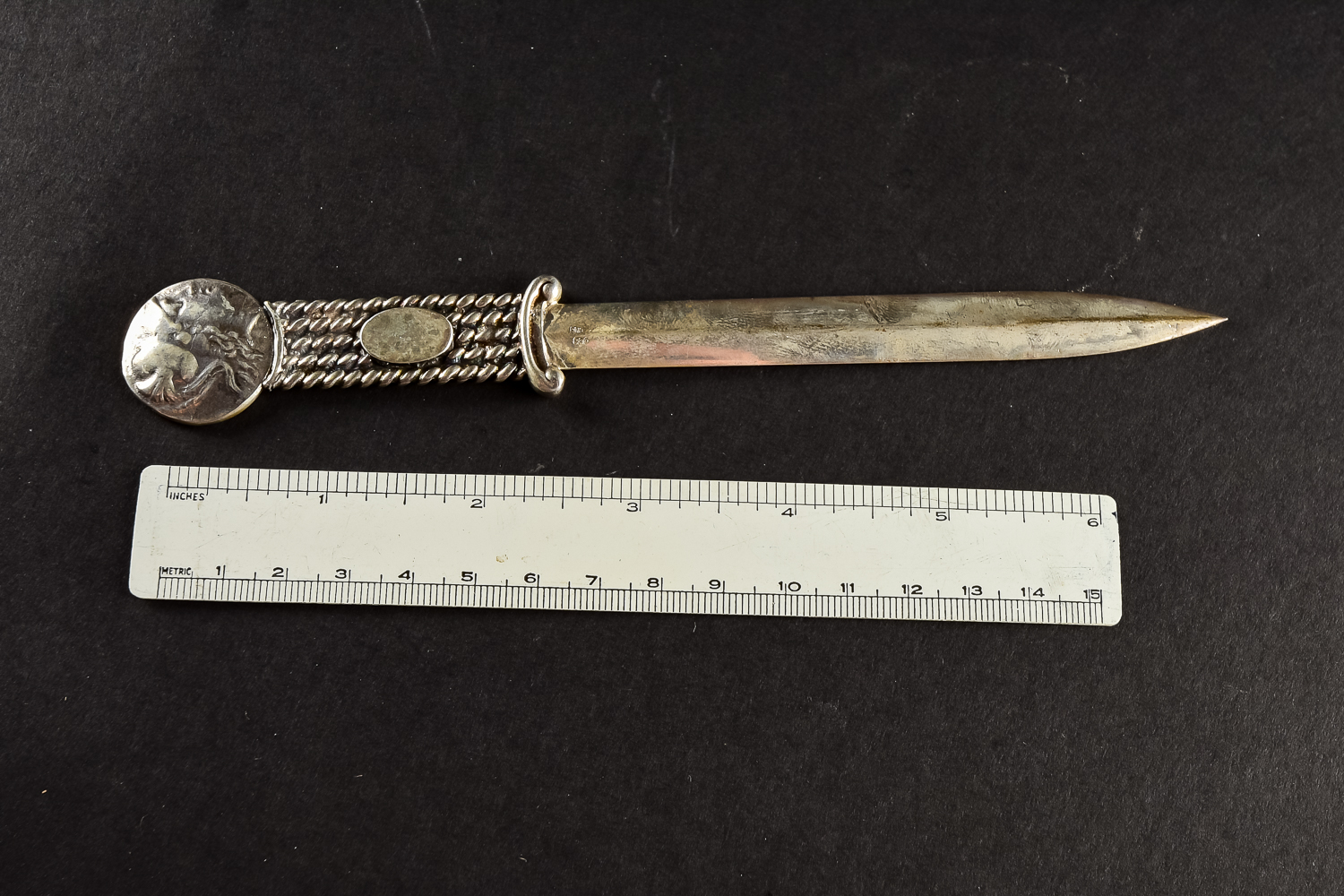 Vintage Silver Dagger Letter Opener EBTH