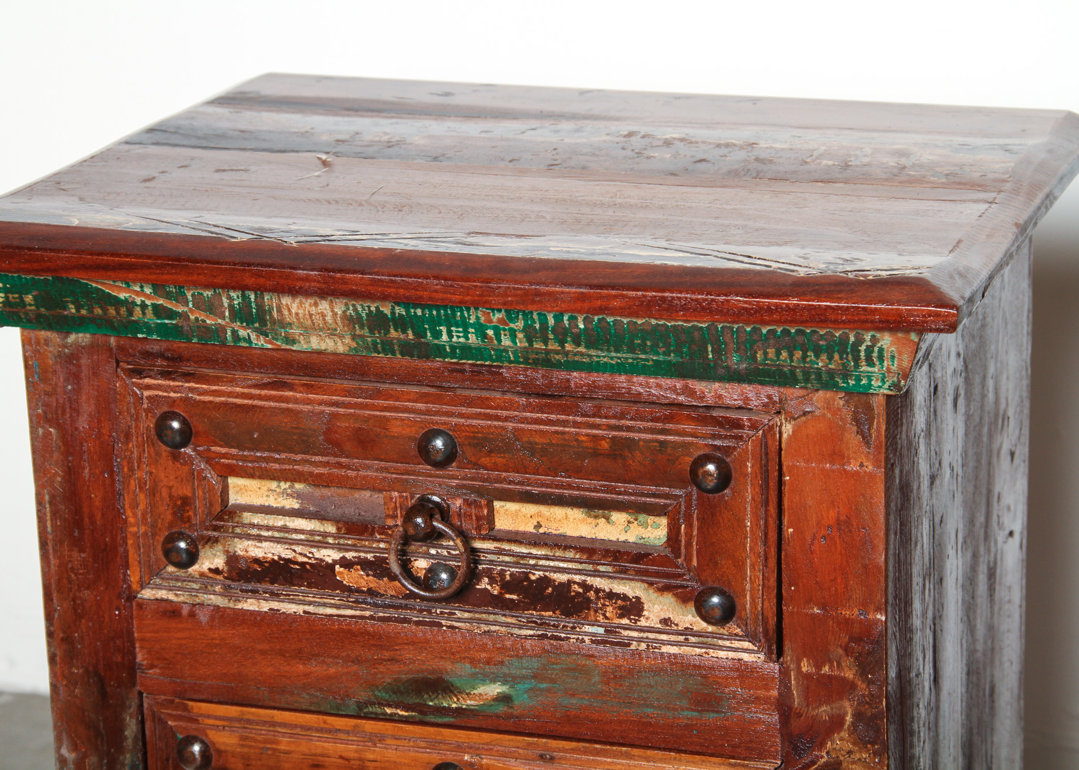 Pair of Reclaimed Wood End Tables EBTH