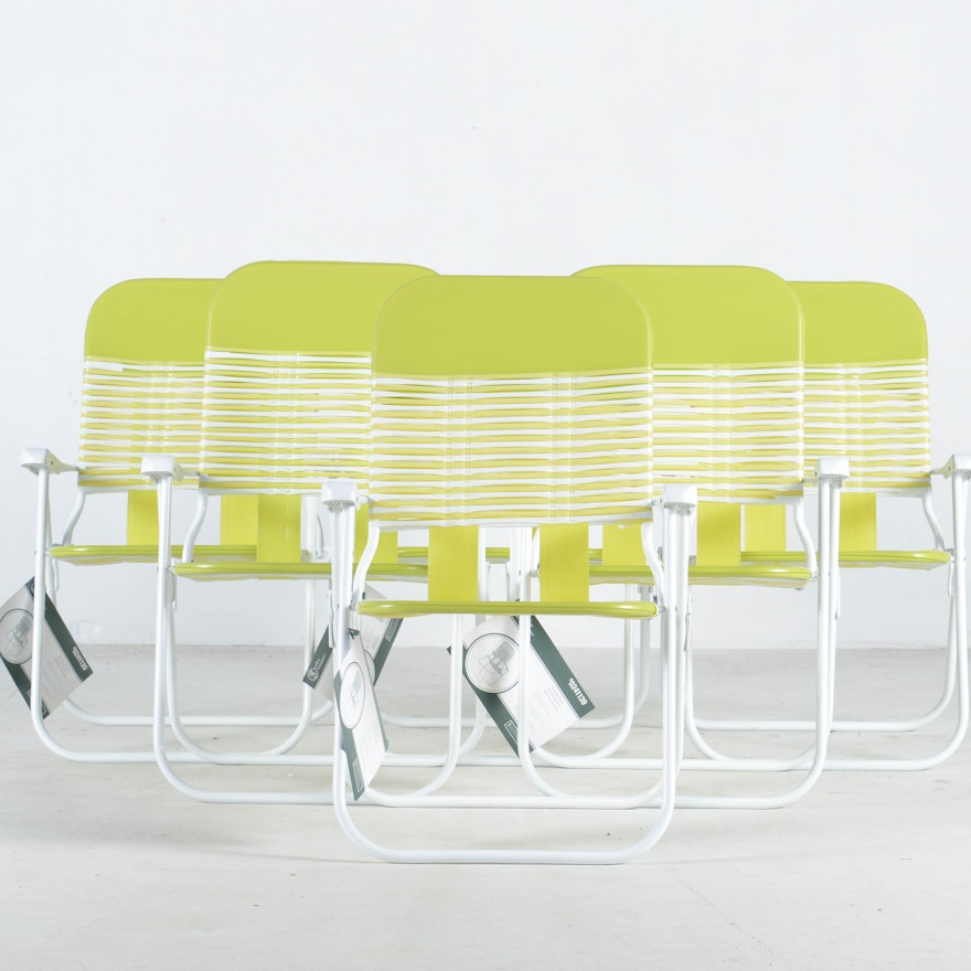 Collection Of Fold Up Patio Chairs Ebth