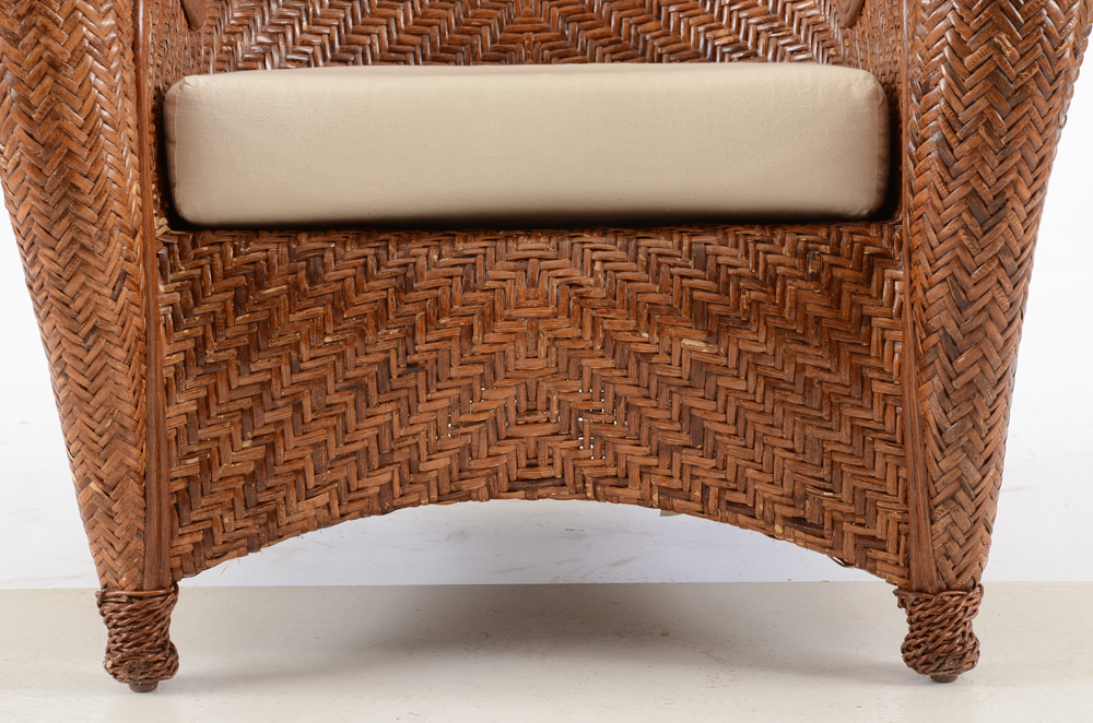 Pair of Pottery Barn Wicker Chairs EBTH