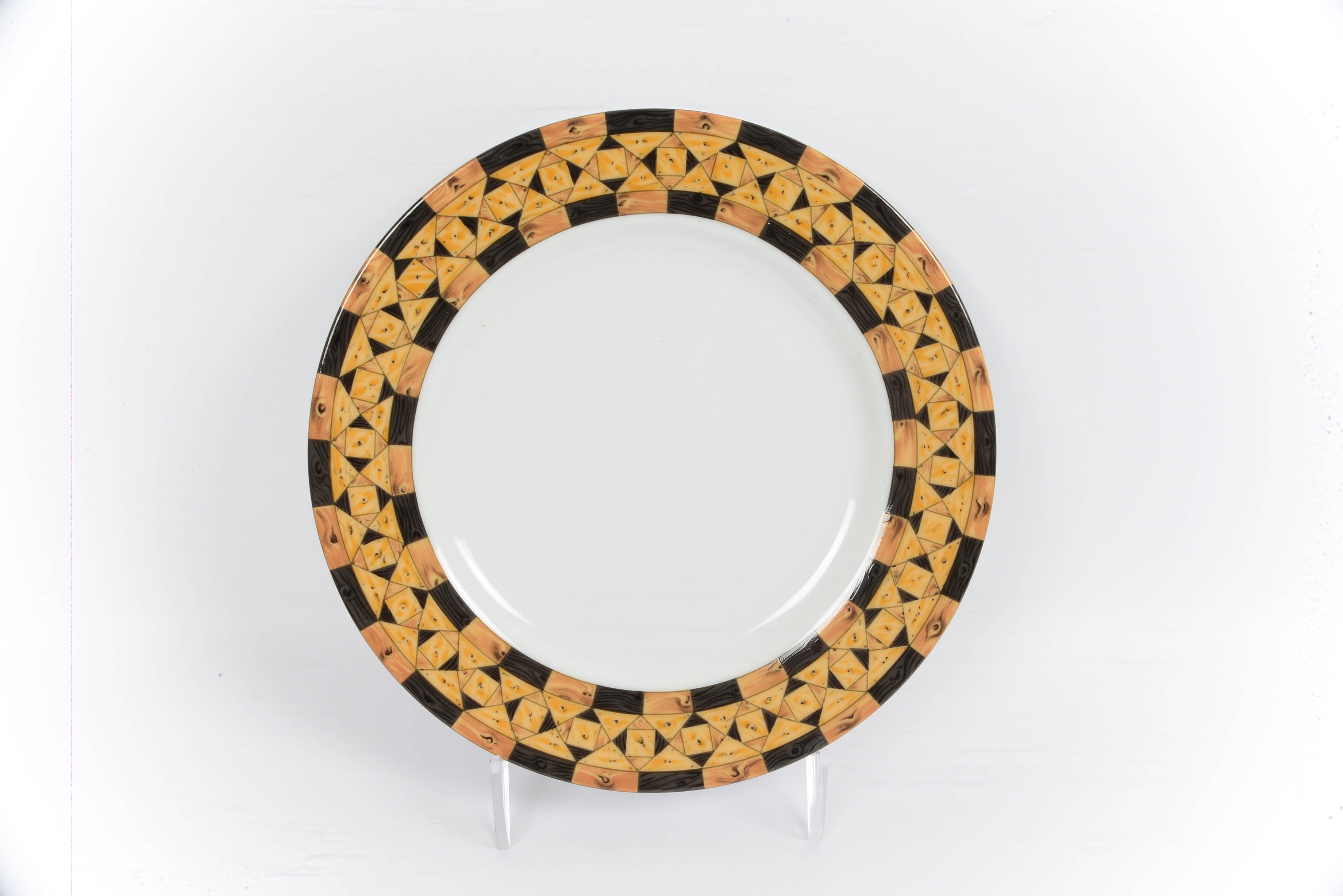 Set of Eight Taitu "Legno" Italian Salad Plates EBTH