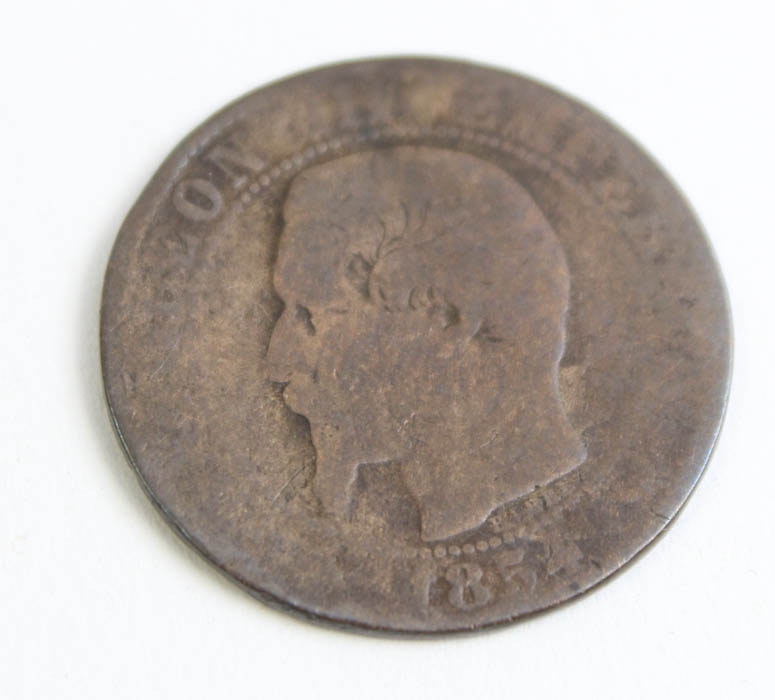 1854 Bronze 5 Centimes Napoleon III Coin | EBTH