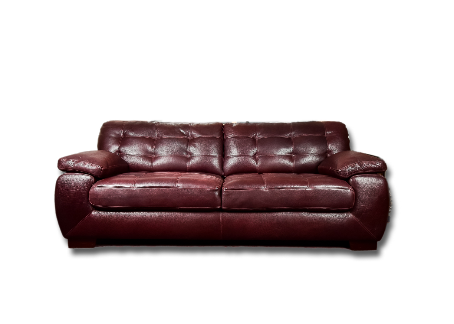 Plush Leather Sofa EBTH