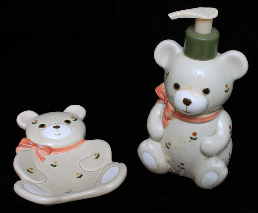 Set of Teddy Bear Bathroom Decor EBTH