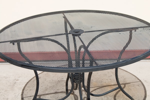 Outdoor Wrought Iron Patio Table and Chairs by Plantation ...