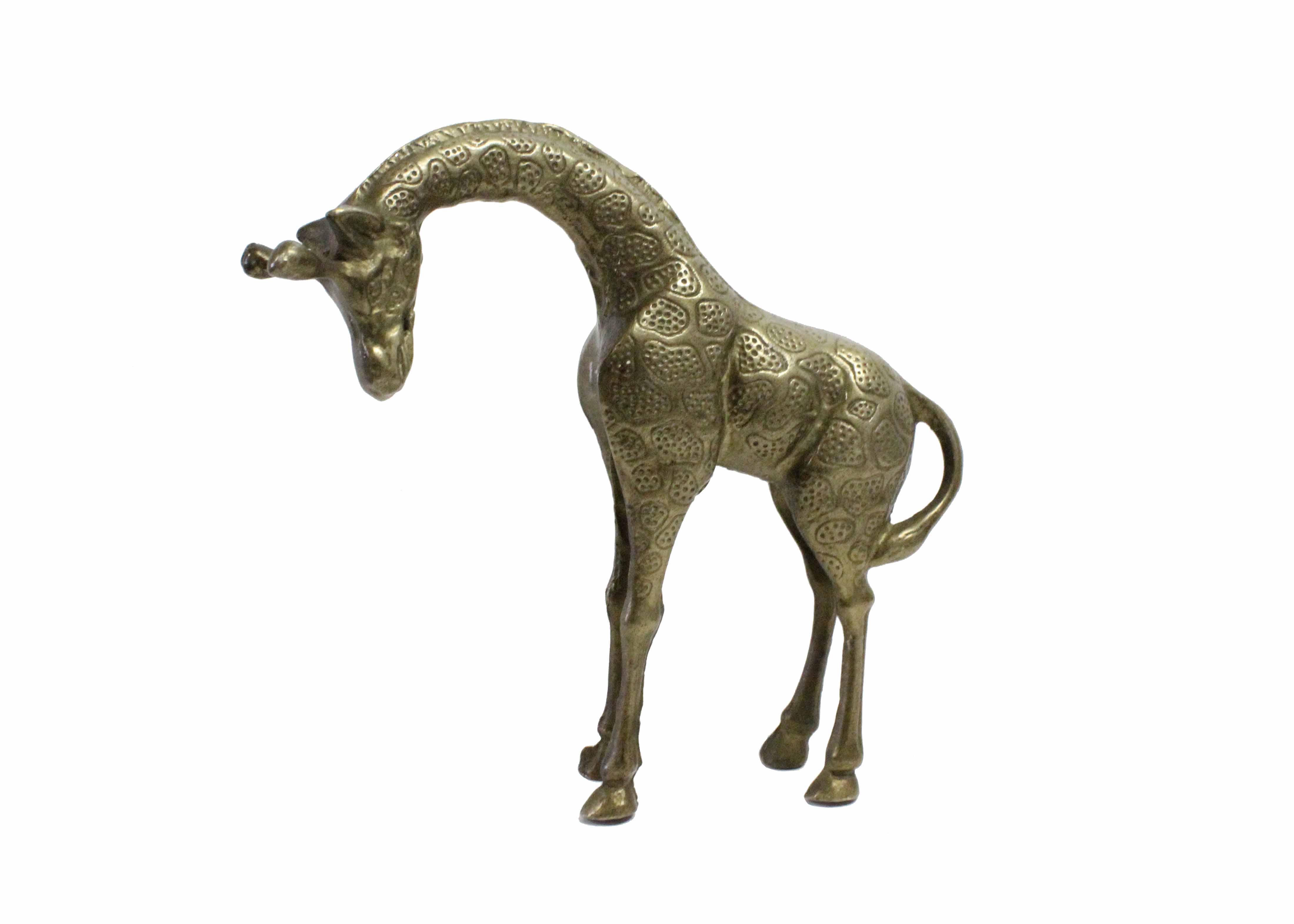 Vintage Brass Giraffe Figurine EBTH