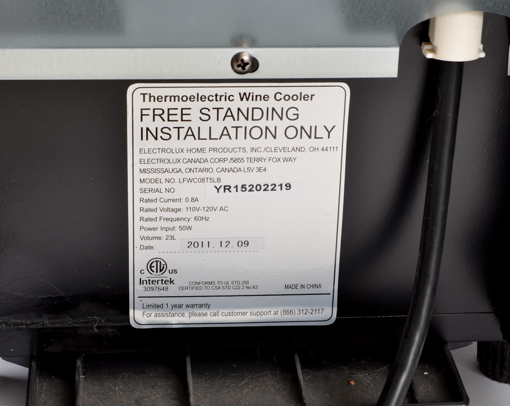 Frigidaire Wine Cooler EBTH