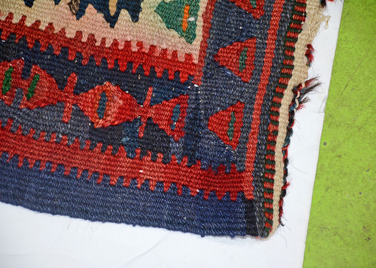 Antique Handmade Kilim Iranian Rug EBTH