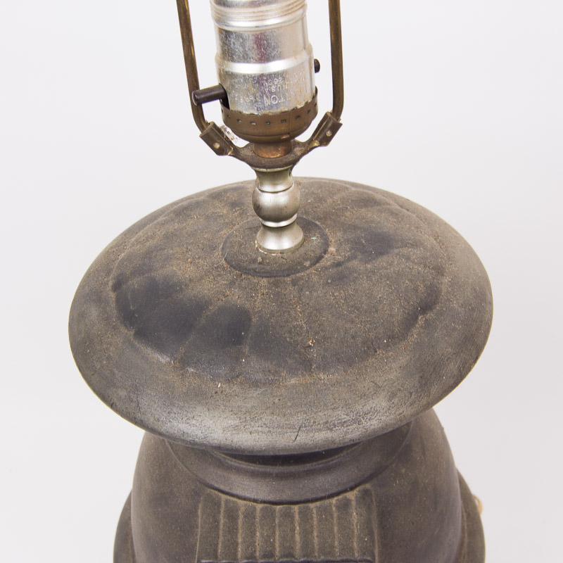Vintage Cast Iron Stove Lamp EBTH