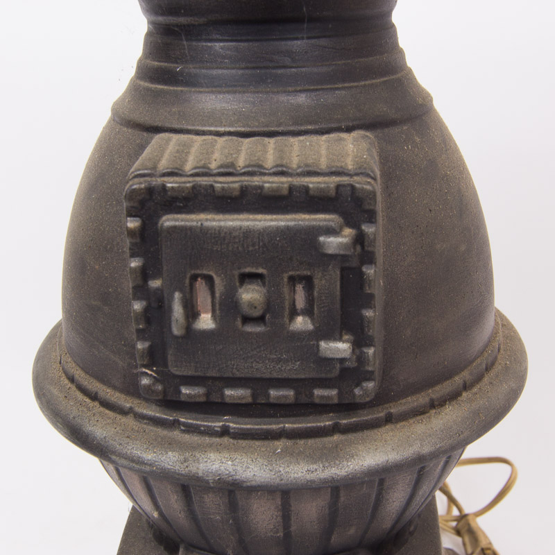 Vintage Cast Iron Stove Lamp EBTH