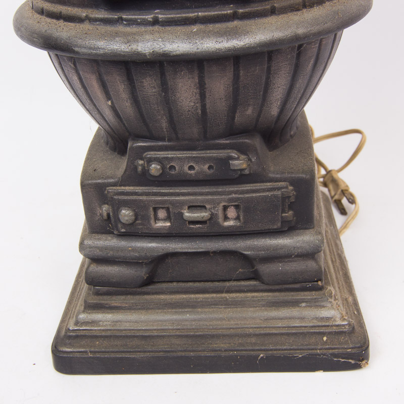 Vintage Cast Iron Stove Lamp EBTH